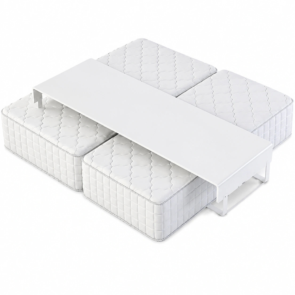 Verstellbare Bettbrücke für Einzel- bis King-Size-Betten, Rutschfestes Mehrzweck-Zubehör für Schlafzimmer und Gästezimmer