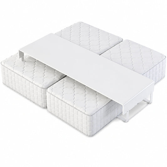 Verstellbare Bettbrücke für Einzel- bis King-Size-Betten, Rutschfestes Mehrzweck-Zubehör für Schlafzimmer und Gästezimmer