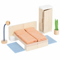 Holz Puppenhaus Schlafzimmermöbel-Set für Kinder ab 3 Jahren